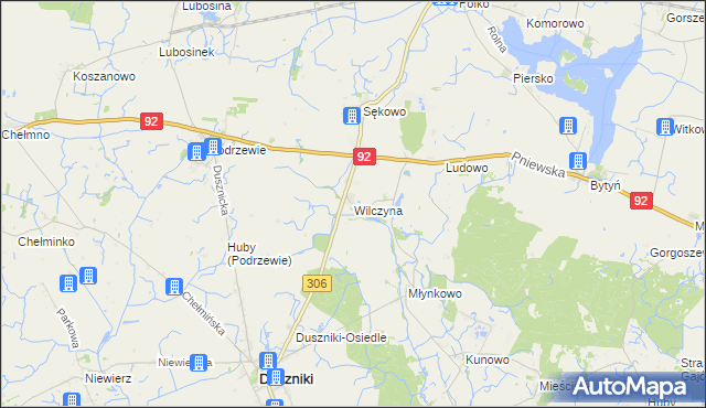 mapa Wilczyna, Wilczyna na mapie Targeo