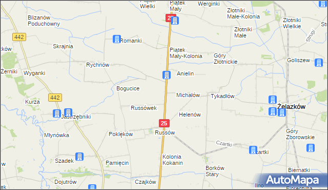 mapa Witoldów gmina Żelazków, Witoldów gmina Żelazków na mapie Targeo