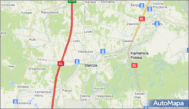 mapa Własna, Własna na mapie Targeo