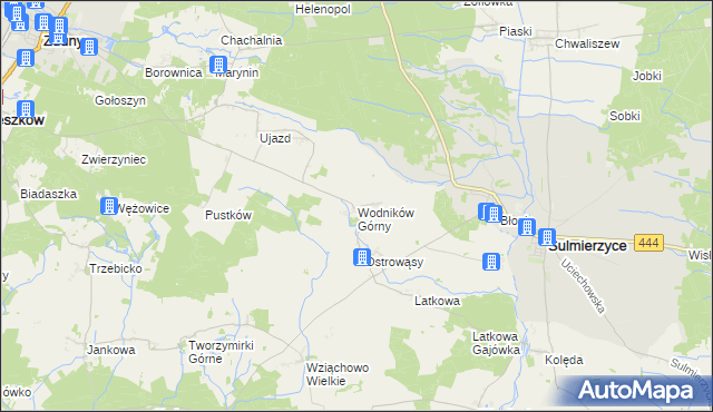 mapa Wodników Górny, Wodników Górny na mapie Targeo