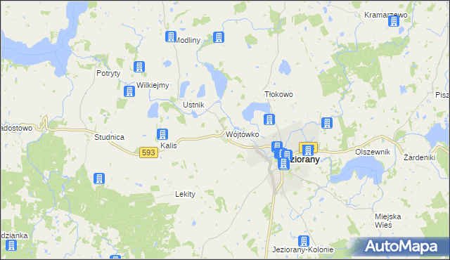 mapa Wójtówko, Wójtówko na mapie Targeo