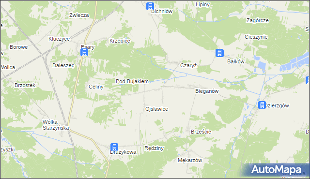 mapa Wola Czaryska, Wola Czaryska na mapie Targeo