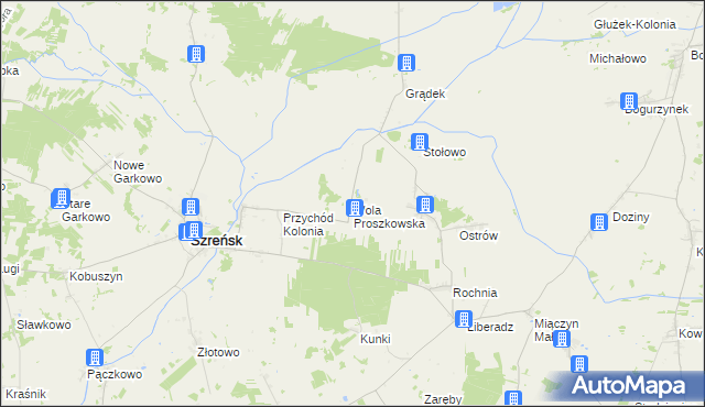 mapa Wola Proszkowska, Wola Proszkowska na mapie Targeo