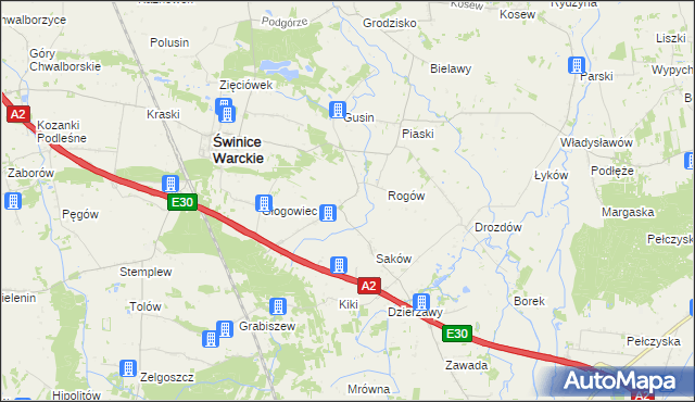 mapa Wola Świniecka, Wola Świniecka na mapie Targeo