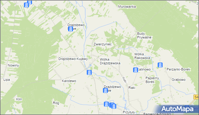 mapa Wólka Drążdżewska, Wólka Drążdżewska na mapie Targeo