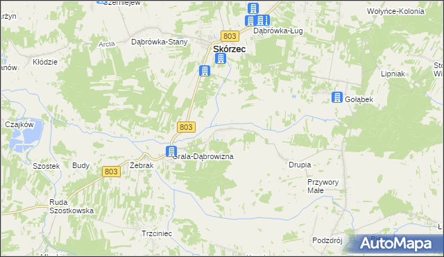 mapa Wólka Kobyla, Wólka Kobyla na mapie Targeo