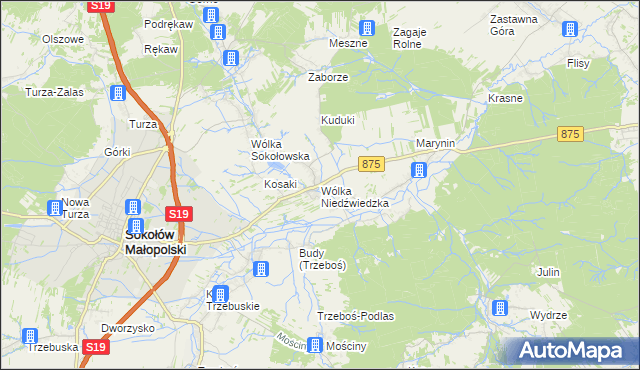 mapa Wólka Niedźwiedzka, Wólka Niedźwiedzka na mapie Targeo