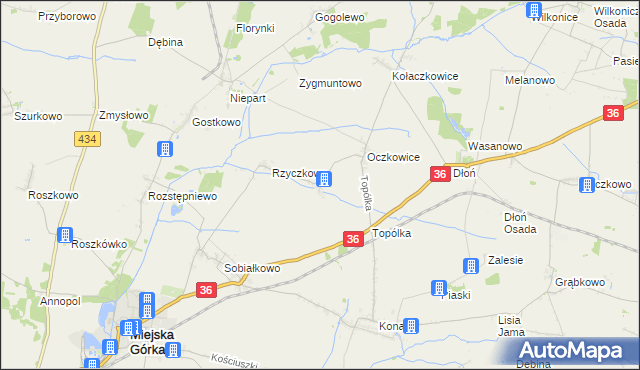 mapa Woszczkowo, Woszczkowo na mapie Targeo