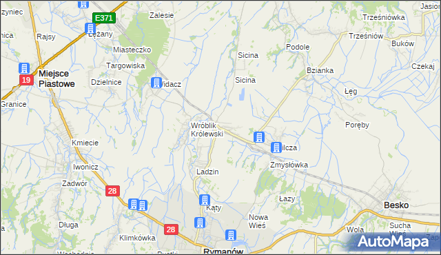 mapa Wróblik Szlachecki, Wróblik Szlachecki na mapie Targeo