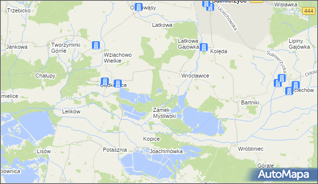 mapa Wrocławice Osada, Wrocławice Osada na mapie Targeo