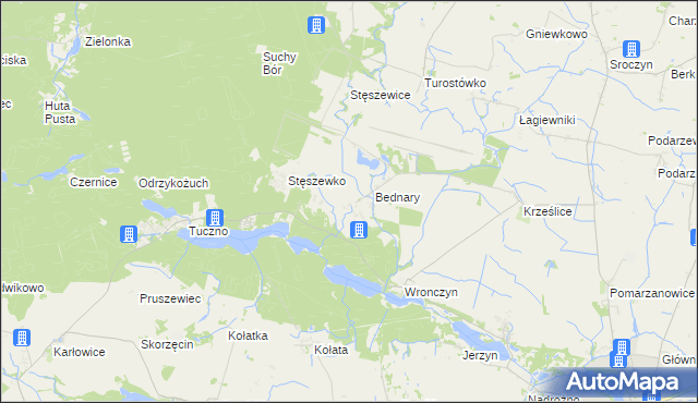 mapa Wronczynek, Wronczynek na mapie Targeo