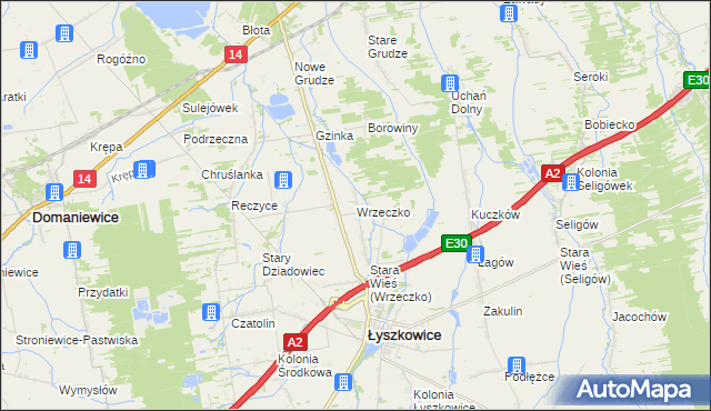 mapa Wrzeczko, Wrzeczko na mapie Targeo
