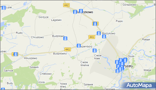 mapa Wszembórz, Wszembórz na mapie Targeo