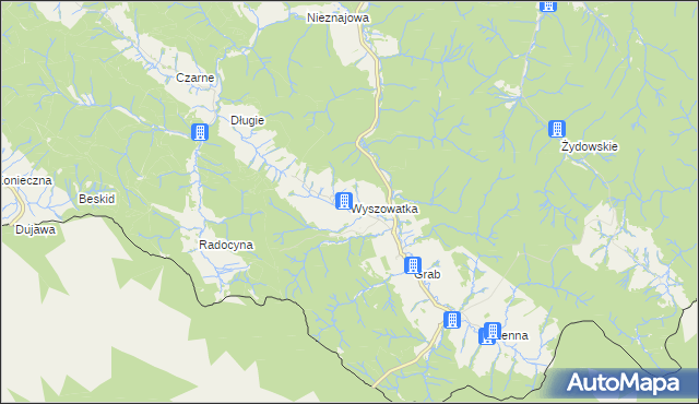 mapa Wyszowatka, Wyszowatka na mapie Targeo