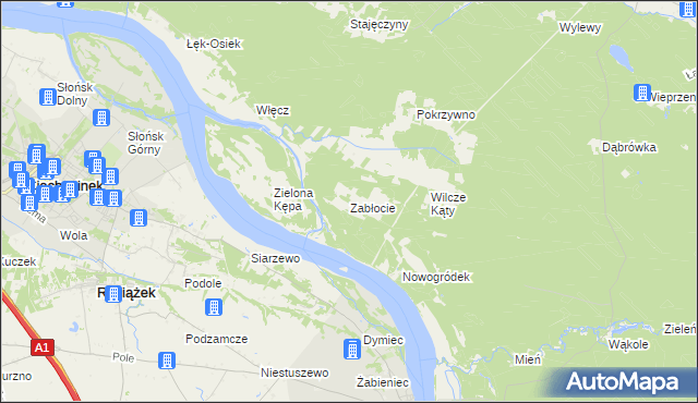 mapa Zabłocie gmina Czernikowo, Zabłocie gmina Czernikowo na mapie Targeo