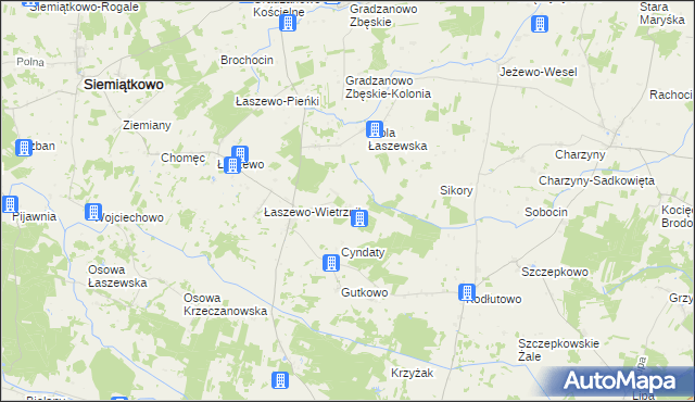 mapa Zaborze Krzeczanowskie, Zaborze Krzeczanowskie na mapie Targeo