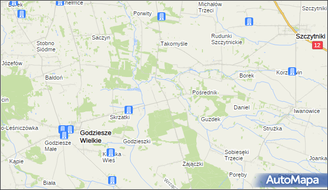 mapa Zajączki Bankowe, Zajączki Bankowe na mapie Targeo