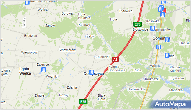 mapa Zalesiczki, Zalesiczki na mapie Targeo