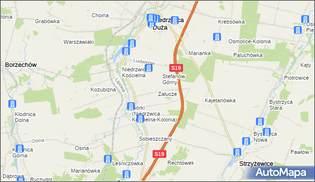 mapa Załucze, Załucze na mapie Targeo