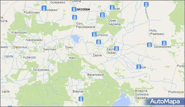 mapa Zaorle, Zaorle na mapie Targeo