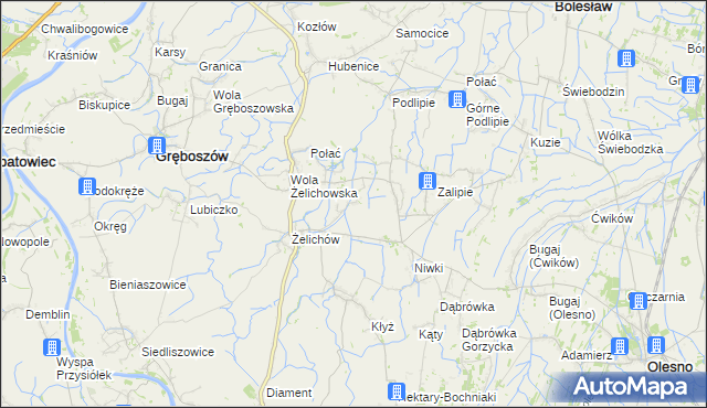 mapa Zapasternicze, Zapasternicze na mapie Targeo