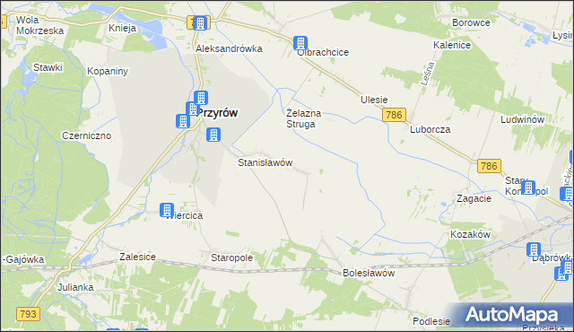 mapa Zarębice, Zarębice na mapie Targeo