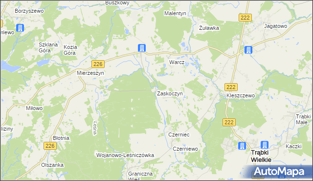 mapa Zaskoczyn, Zaskoczyn na mapie Targeo