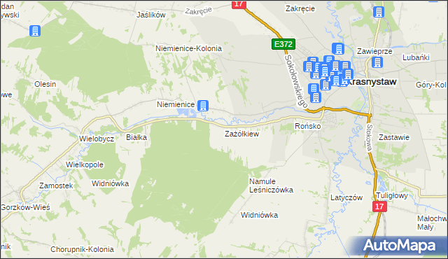 mapa Zażółkiew, Zażółkiew na mapie Targeo