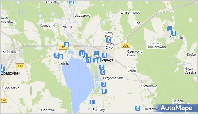 mapa Zbąszyń, Zbąszyń na mapie Targeo