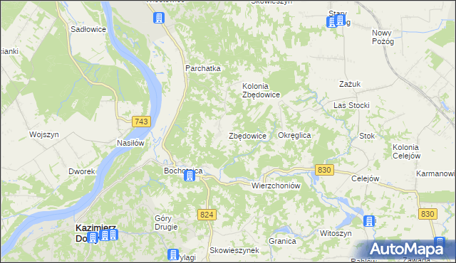mapa Zbędowice, Zbędowice na mapie Targeo