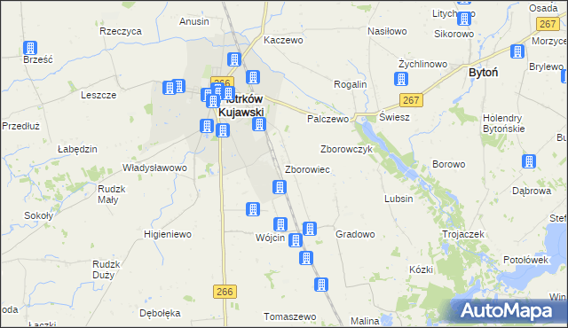 mapa Zborowiec, Zborowiec na mapie Targeo