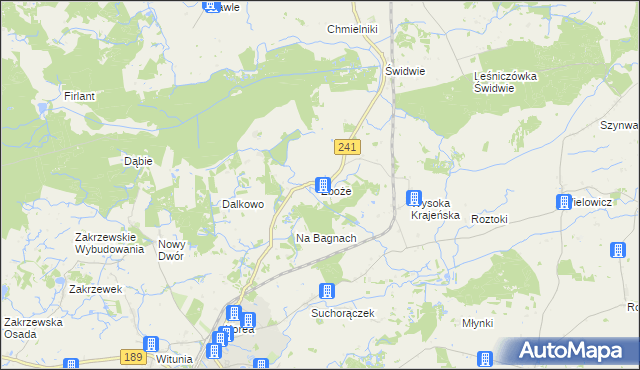 mapa Zboże, Zboże na mapie Targeo