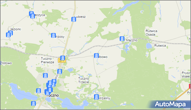 mapa Zdbowo, Zdbowo na mapie Targeo