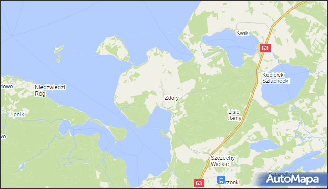 mapa Zdory, Zdory na mapie Targeo