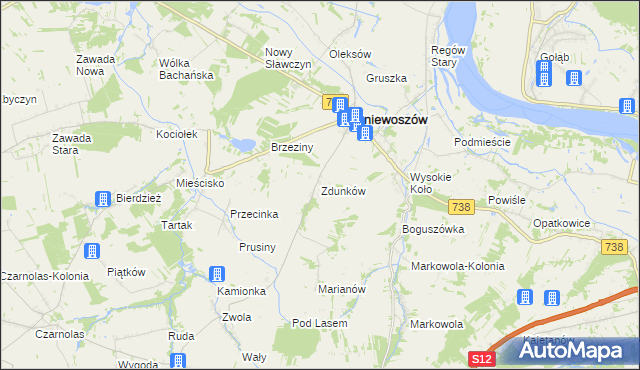 mapa Zdunków, Zdunków na mapie Targeo