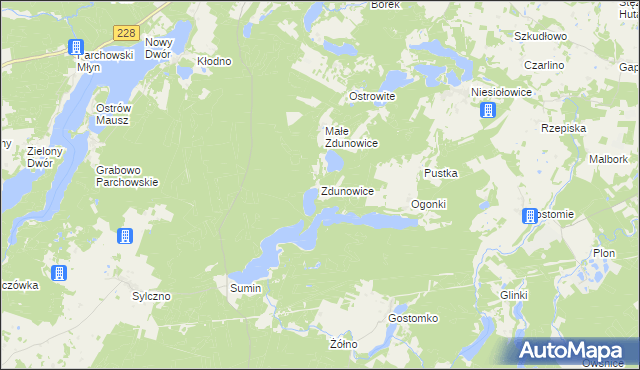 mapa Zdunowice, Zdunowice na mapie Targeo