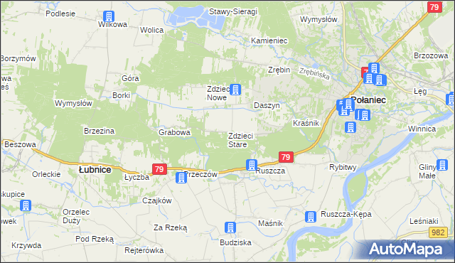 mapa Zdzieci Stare, Zdzieci Stare na mapie Targeo