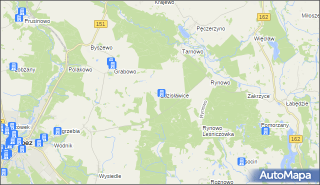 mapa Zdzisławice gmina Łobez, Zdzisławice gmina Łobez na mapie Targeo