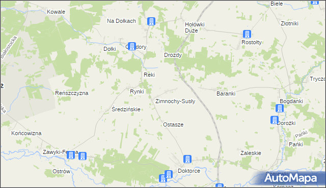 mapa Zimnochy-Świechy, Zimnochy-Świechy na mapie Targeo