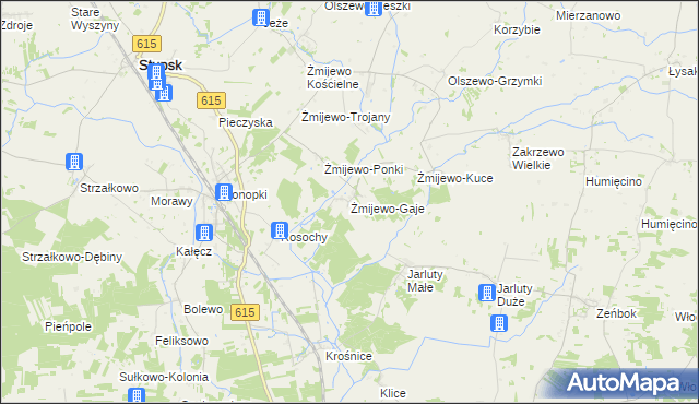 mapa Żmijewo-Gaje, Żmijewo-Gaje na mapie Targeo