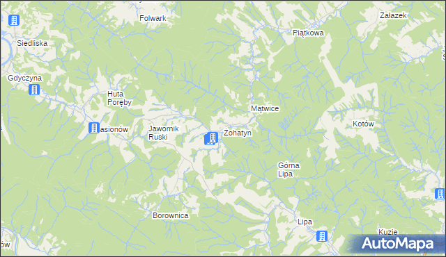 mapa Żohatyn, Żohatyn na mapie Targeo