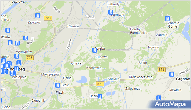 mapa Żupawa, Żupawa na mapie Targeo