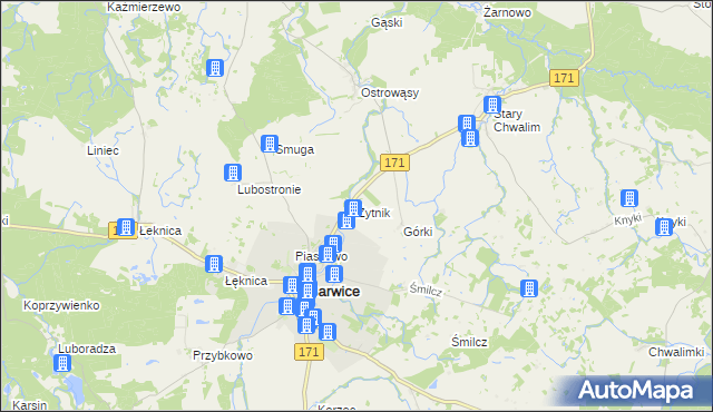 mapa Żytnik, Żytnik na mapie Targeo