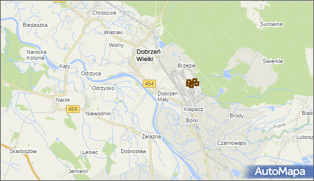 mapa Dobrzeń Mały, Dobrzeń Mały na mapie Targeo