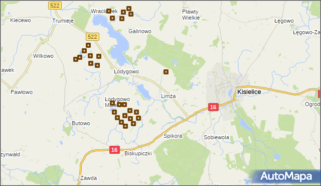 mapa Limża, Limża na mapie Targeo