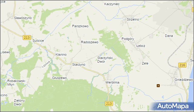 mapa Starzyński Dwór, Starzyński Dwór na mapie Targeo