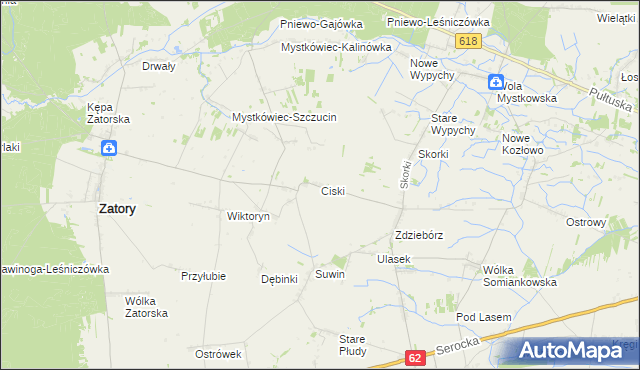 mapa Ciski, Ciski na mapie Targeo