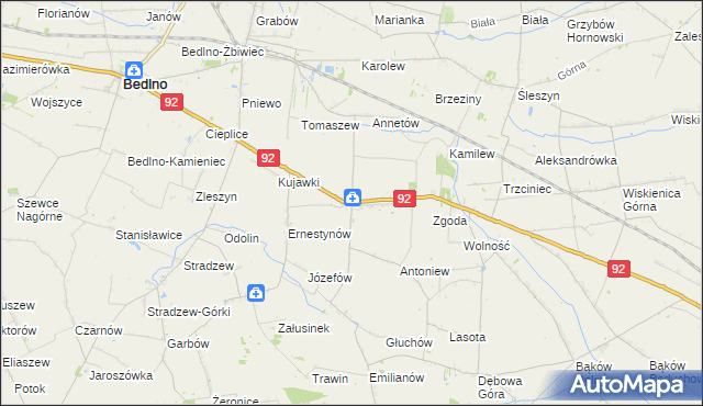 mapa Plecka Dąbrowa, Plecka Dąbrowa na mapie Targeo