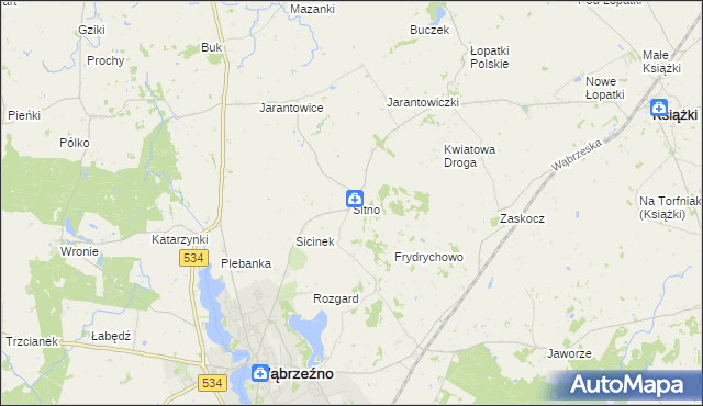 mapa Sitno gmina Ryńsk, Sitno gmina Ryńsk na mapie Targeo