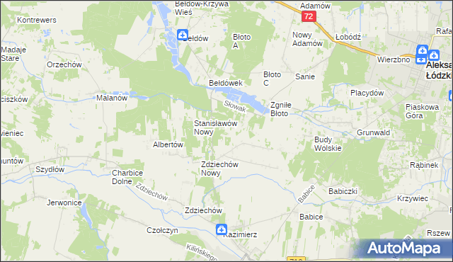 mapa Słowak, Słowak na mapie Targeo
